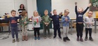 5-vuotiaiden poikien sarjan palkittuja Puistohiihdoista.
